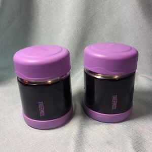 Lot of 2 Thermos Funtainer  Purple - Food Jar 10 Oz - Insulated